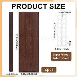 1Pc Rectangle Wood Display Pedestals&nbsp;AJEW-WH0485-37C