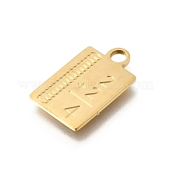 304 Stainless Steel Pendants&nbsp;STAS-F318-09A-G