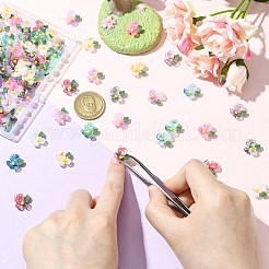 100Pcs 10 Colors Transparent Resin Cabochons&nbsp;FIND-CJ0004-67