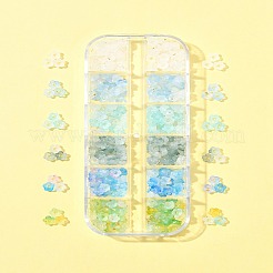 420Pcs 6 Colors Frosted Transparent Acrylic Beads&nbsp;OACR-FS0002-17A