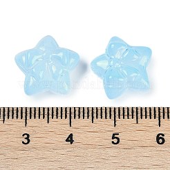 Transparent Spray Paint Glass Beads&nbsp;X1-GLAA-H035-02G