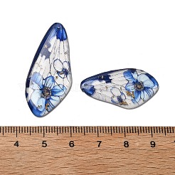 4Pcs Transparent Epoxy Resin Butterfly Wings Pendants&nbsp;RESI-C057-07D