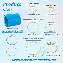Alloy Open Back Bezel Pendants&nbsp;PALLOY-OC0001-66
