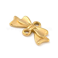 Ion Plating(IP) 304 Stainless Steel Bowknot Links Connector Charms&nbsp;STAS-N103-97G