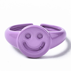Spray Painted Brass Cuff Rings&nbsp;RJEW-S044-151