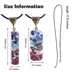 4Pcs 2 Styles Chakra Jewelry&nbsp;NJEW-SZ0001-06