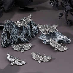 6Pcs Gothic Alloy Lapel Pins for Backpack Clothes&nbsp;JEWB-FH0002-83AS
