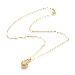 304 Stainless Steel Pendant Necklaces&nbsp;NJEW-F275-31G