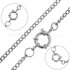 304 Stainless Steel Smooth Surface Spring Ring Clasps&nbsp;STAS-UN0005-86P