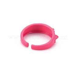 Spray Painted Brass Cuff Rings&nbsp;RJEW-S045-108-NR