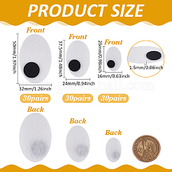 3 Sets Felt Craft Doll Eye&nbsp;FIND-FG0004-12