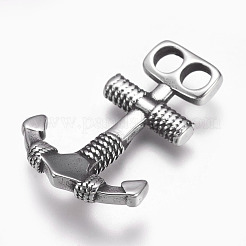 304 Stainless Steel Hook Clasps&nbsp;STAS-O101-51AS