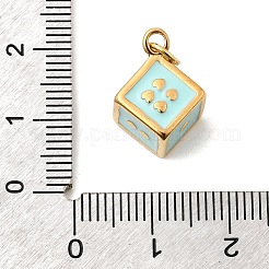 304 Stainless Steel Enamel Pendants&nbsp;STAS-P431-25G-03