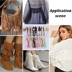 1Pc Suede Fabric Tassels Ribbon&nbsp;OCOR-GF0005-60A-01