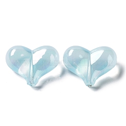 UV Plating Rainbow Iridescent Transparent Acrylic Beads&nbsp;MACR-D082-08