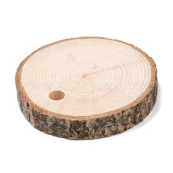 Flat Round Wood Big Pendant Decorations&nbsp;WOOD-F010-02