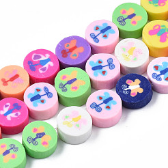 Handmade Polymer Clay Bead Strands&nbsp;CLAY-N006-77