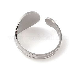 Non-Tarnish 304 Stainless Steel Cuff Rings&nbsp;RJEW-Q812-01P