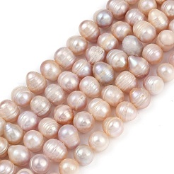 Natural Cultured Freshwater Pearl Beads Strands&nbsp;PEAR-I007-07Z-01A