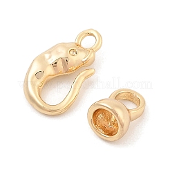 Brass Hook and S-hook Clasps&nbsp;LS-KK-C080-09G