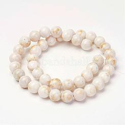 Natural Mashan Jade Beads Strands&nbsp;G-P232-01-F-4mm