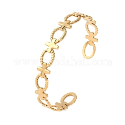 304 Stainless Steel Cuff Bangles for Women&nbsp;BJEW-G749-02G