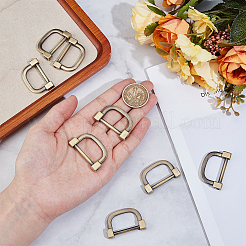 8Pcs Zinc Alloy D Clasps Accessories&nbsp;FIND-NB0006-32