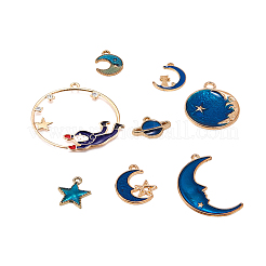 Alloy Enamel Pendants&nbsp;ENAM-CJ0001-15