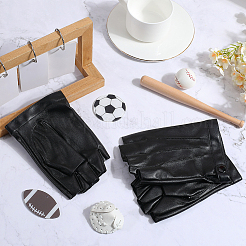 PU Leather Shalf-finger Gloves&nbsp;AJEW-CL0003-32