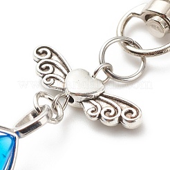 Double Terminated Natural Gemstone Bullet Pendant Decorations&nbsp;HJEW-JM00714