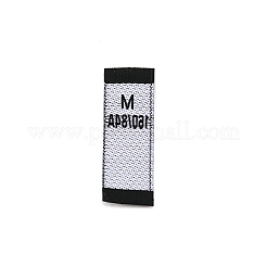 Polyester Clothing Size Labels&nbsp;LS-FIND-WH0003-76D
