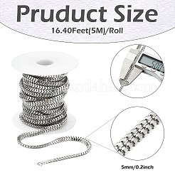 5M 304 Stainless Steel Snake Chains&nbsp;CHS-CJ0001-40