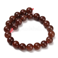 Natural Red Strawberry Quartz Beads Strands&nbsp;G-F833-R01-8mm-01