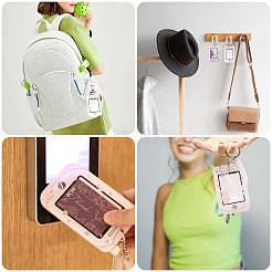 4Pcs 4 Styles Rectangle Acrylic & PET Plastic Photocard Holder&nbsp;HJEW-CA0001-74
