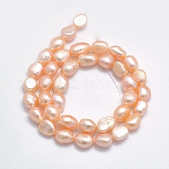 Natural Cultured Freshwater Pearl Beads Strands&nbsp;PEAR-K003-19A