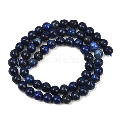 16 inch Grade A Round Dyed Natural Lapis Lazuli Beads Strand&nbsp;GSR6mmC123