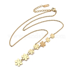 304 Stainless Steel Pendant Necklaces&nbsp;NJEW-L146-44G