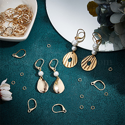 40Pcs Brass Leverback Earring Findings&nbsp;KK-CN0003-02