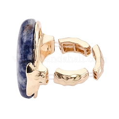Synthetic Blue Aventurine Stretch Finger Rings&nbsp;RJEW-N055-01A