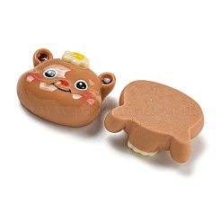 Bear Theme Opaque Resin Cabochons&nbsp;CRES-D040-01A