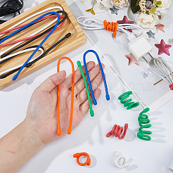 18Pcs 18 Styles Synthetic Rubber Cable Ties&nbsp;AJEW-FH0007-24
