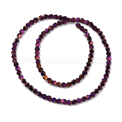 Electroplated Synthetic Non-magnetic Hematite Beads Strands&nbsp;G-A234-G03-01D