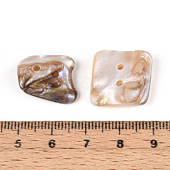 2-Hole Freshwater Shell Buttons&nbsp;SHEL-T020-18