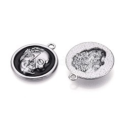 Alloy Enamel Pendants&nbsp;PALLOY-T094-08B