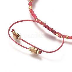 Adjustable Natural Gemstone Braided Bead Bracelets&nbsp;BJEW-L669-C