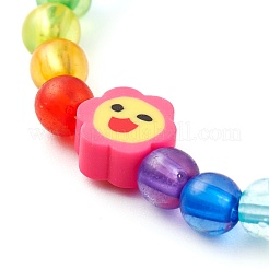 Transparent & Opaque Acrylic Beaded Bracelets for Kids&nbsp;BJEW-JB06504