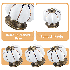 Porcelain Door Drawer Pull Handles&nbsp;PORC-WH0015-09AB
