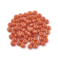 FGB 6/0 Baking Paint Glass Seed Beads&nbsp;SEED-Q025-4mm-N22