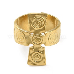 304Stainless Steel Shell Rings&nbsp;RJEW-R144-03G