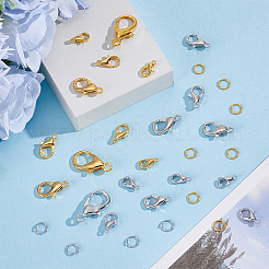 120Pcs 10 Styles Zinc Alloy Lobster Claw Clasps&nbsp;FIND-ME0004-33
